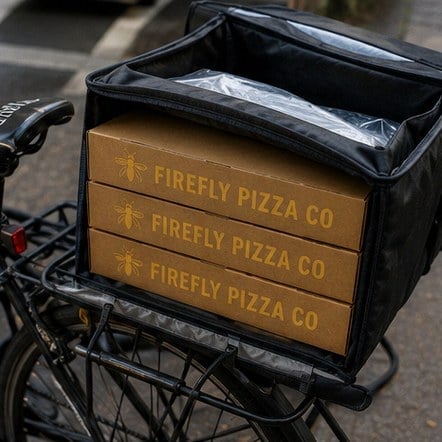 Pizza boxes with logo printing